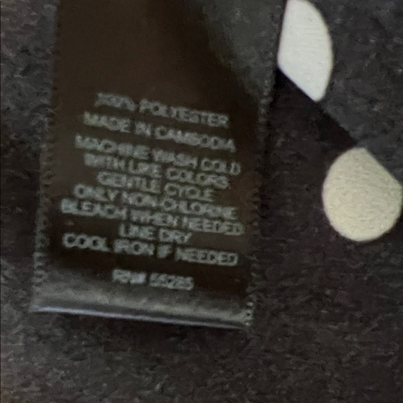 Express Sheer Black and White Portofino Polka Dot Blouse - Picture 7 of 7